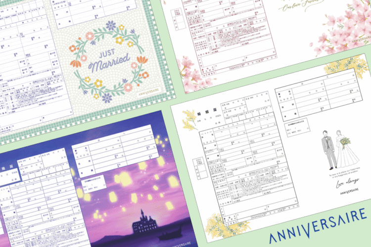 ミモザなど花のデザインに注目♡春のおすすめ婚姻届８選【全て無料でダウンロードOK】