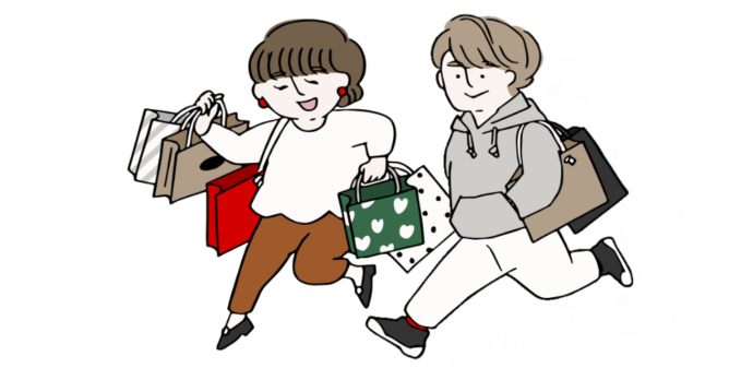 春のデートプラン（買い物）