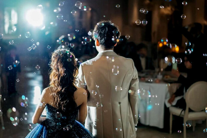 入場シーン（シャボン玉）