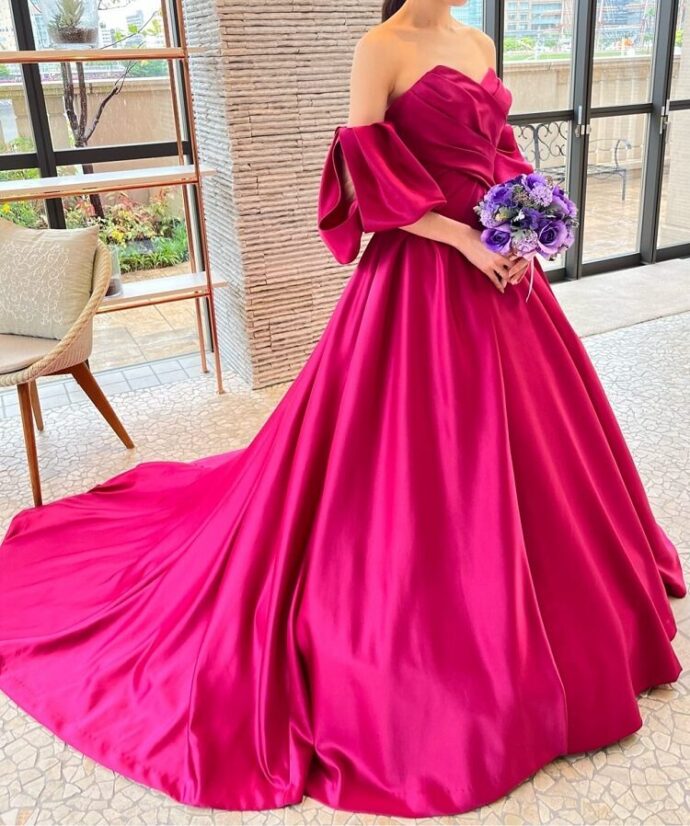 永遠の人気カラー！大人可愛いピンクカラードレス10選♡【今週の  