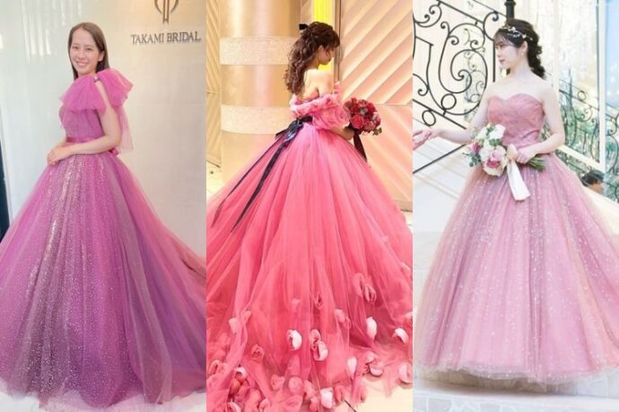 永遠の人気カラー！大人可愛いピンクカラードレス10選♡【今週の  