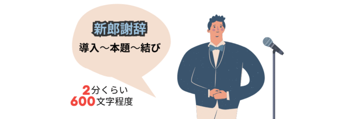 新郎謝辞の構成と長さ