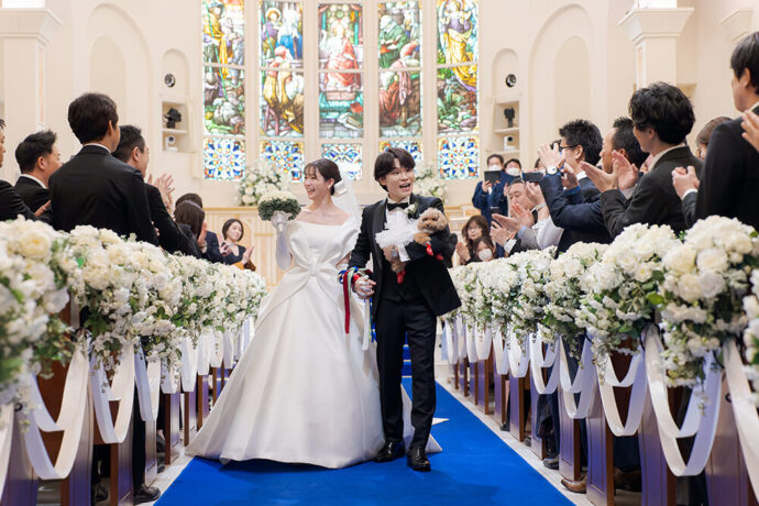TATSUさんと足立梨花さんの結婚式レポート