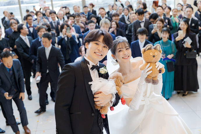 TATSUさんと足立梨花さんの結婚式レポート