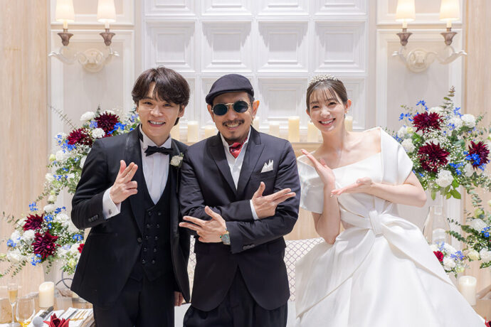 TATSUさんと足立梨花さんの結婚式レポート