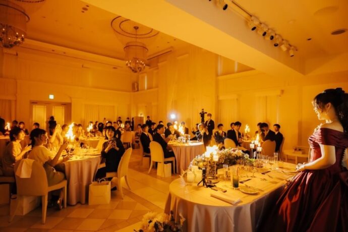 結婚式のキャンドルイリュージョンの演出