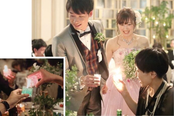 結婚式のキャンドルリレーの演出