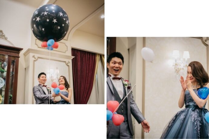 結婚式のジェンダリーバルーンの演出