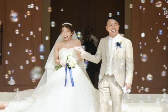 結婚式のバブルシャワーの演出
