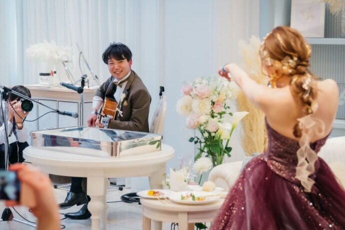 結婚式のフェス風の演出