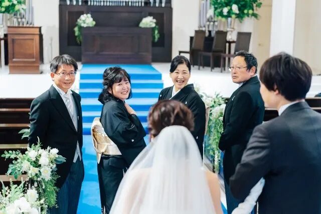 結婚式のファミリーミートの演出
