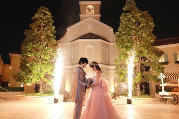 結婚式の花火の演出