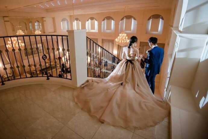 結婚式の階段入場の演出