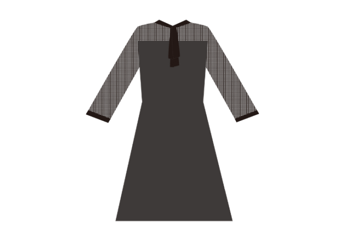 全身黒い服は避ける