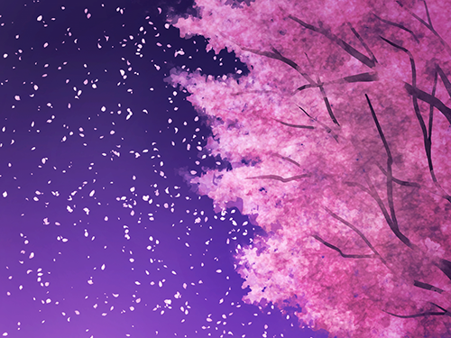 夜桜