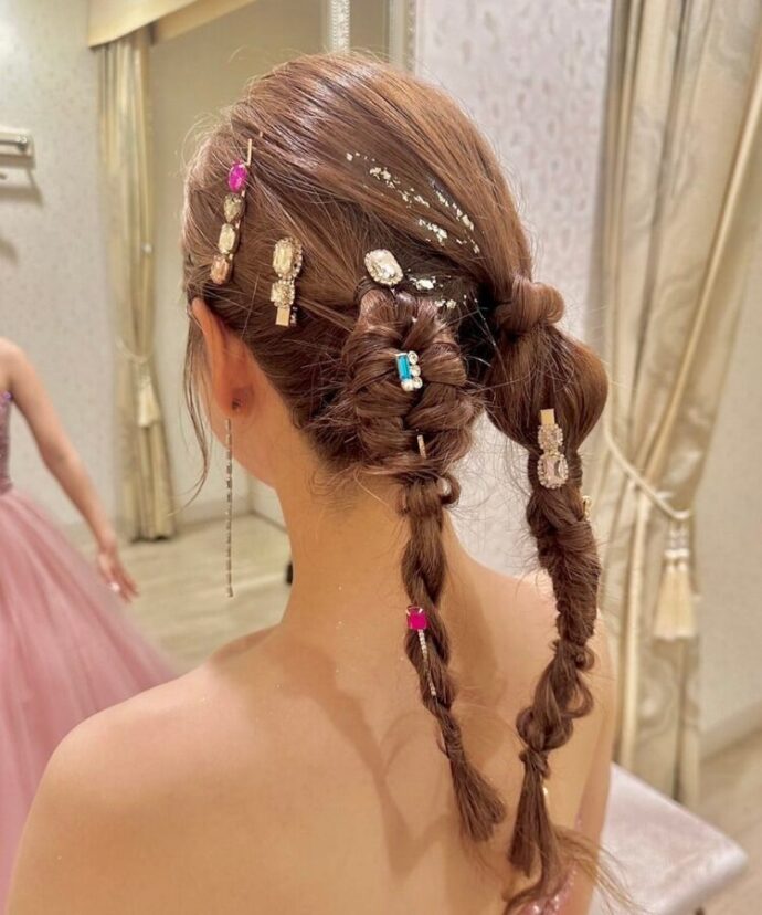 お色直し　ヘアアクセサリー