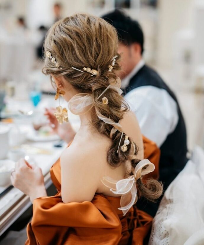 お色直し　ヘアアクセサリー