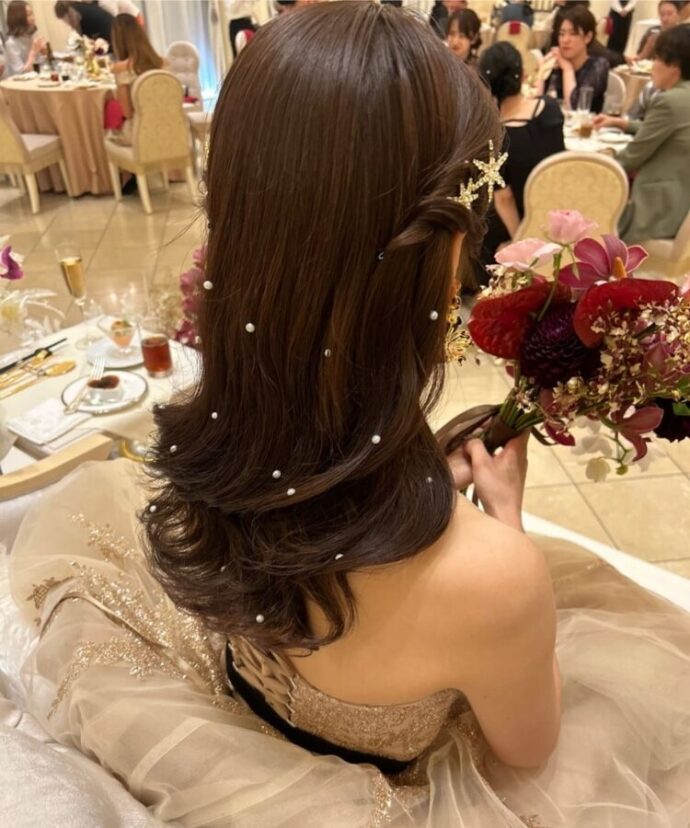 お色直し　ヘアアクセサリー