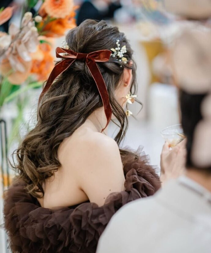 お色直し　ヘアアクセサリー