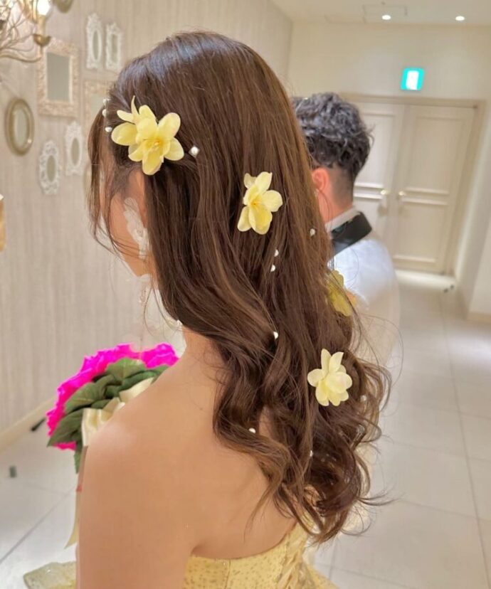 お色直し　ヘアアクセサリー
