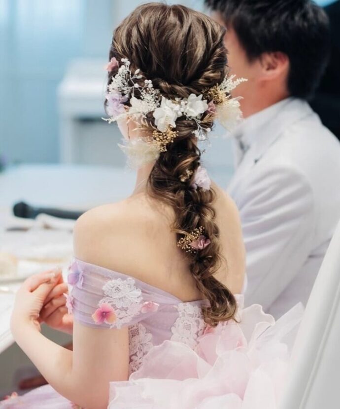 お色直し　ヘアアクセサリー