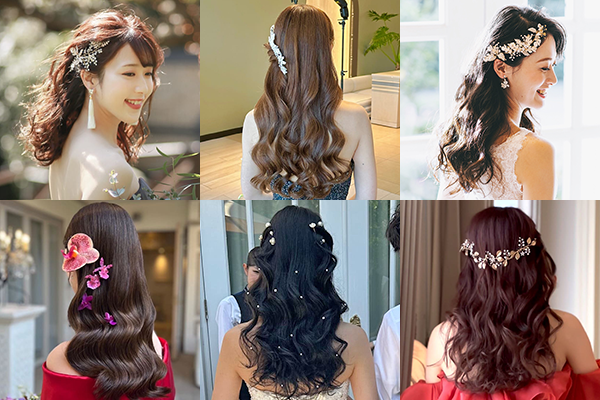 花嫁ヘア一覧(ダウンヘア)