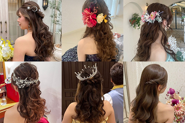 花嫁ヘア一覧(ハーフアップ)