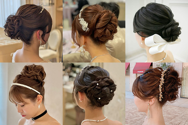 花嫁ヘアアレンジ(ハイミドルシニヨン)