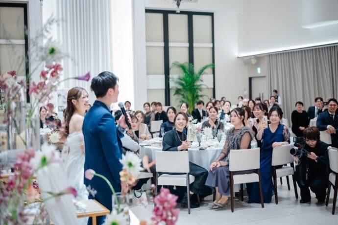 新郎新婦のスピーチ