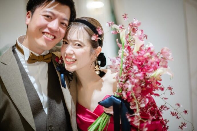 新郎新婦カラードレス