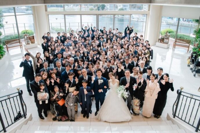 式後の集合写真