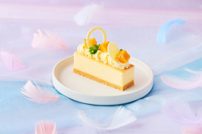マンゴーのチーズケーキ