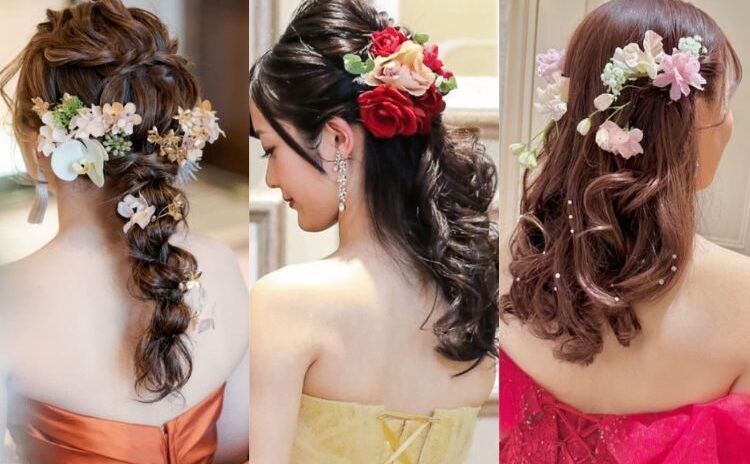 生花を使ったウェディングヘアアレンジ6選♡ドレスはもちろん和装にもおすすめ【今週のスタスナ】
