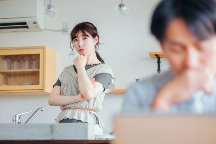 準備を手伝ってくれないことへの不満