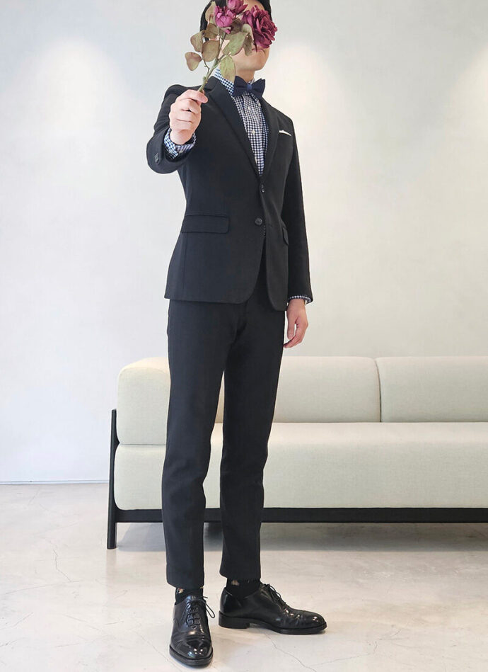 男性ゲストの結婚式の服装（派手めアレンジ）