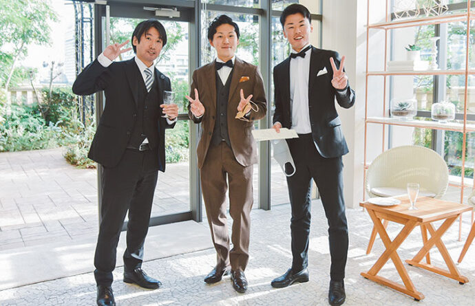 結婚式の男性の服装（ダークスーツ）