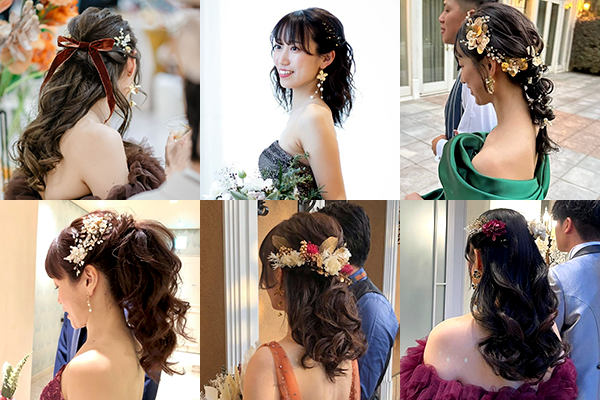 秋婚におすすめの花嫁ヘアアレンジ
