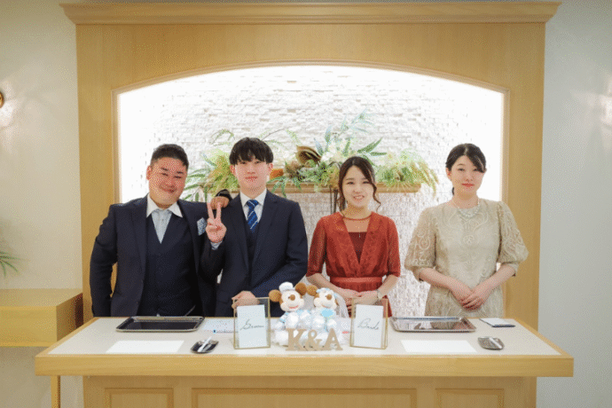 受付担当者同士で挨拶＆役割分担を確認