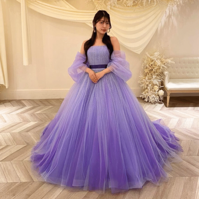 カラードレス＊ボリューム チュール 個性 ふわふわ ふわふわボリューム♡フリルやスカートがポイントのカラードレス10選