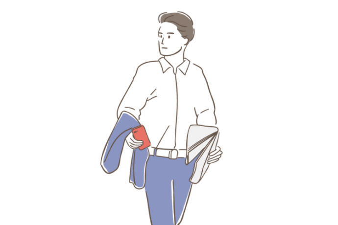 ジャケット×パンツスタイル