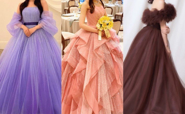 ふわふわボリューム♡フリルやスカートがポイントのカラードレス10選【今週のスタスナ】