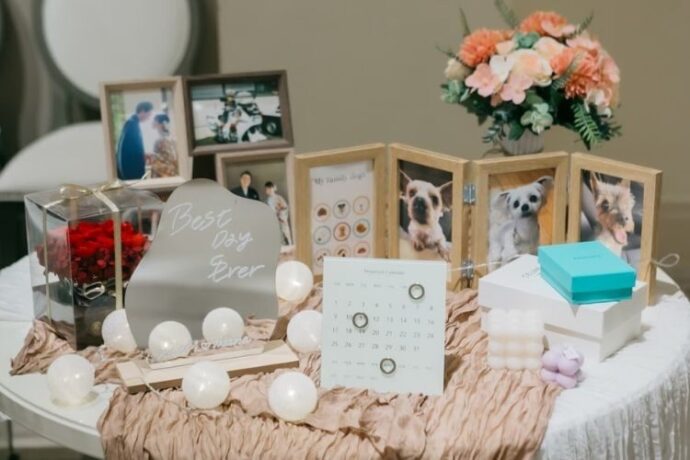 ⑤想い出満載！記念カレンダー&ペットの写真