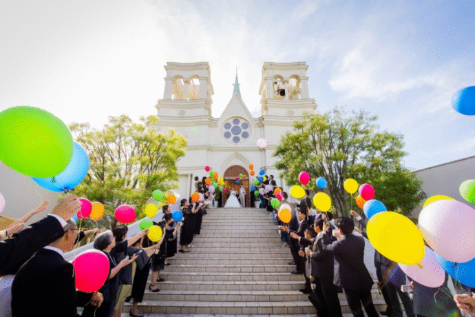 ⑩退場後のセレモニー「バルーンリリース」