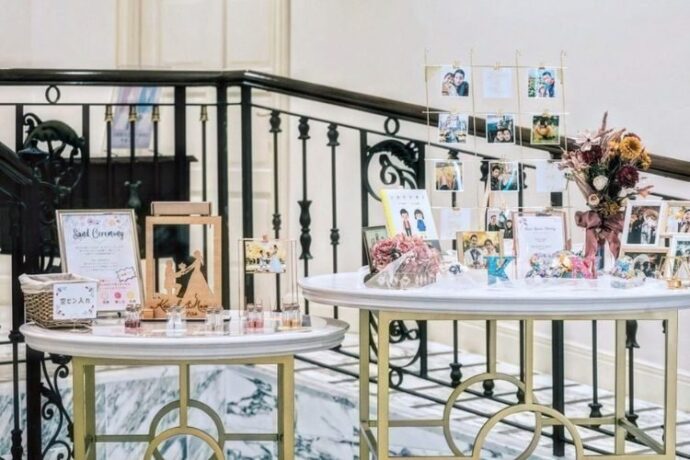 ②ゲスト参加型アイテムをウェルカムスペースに