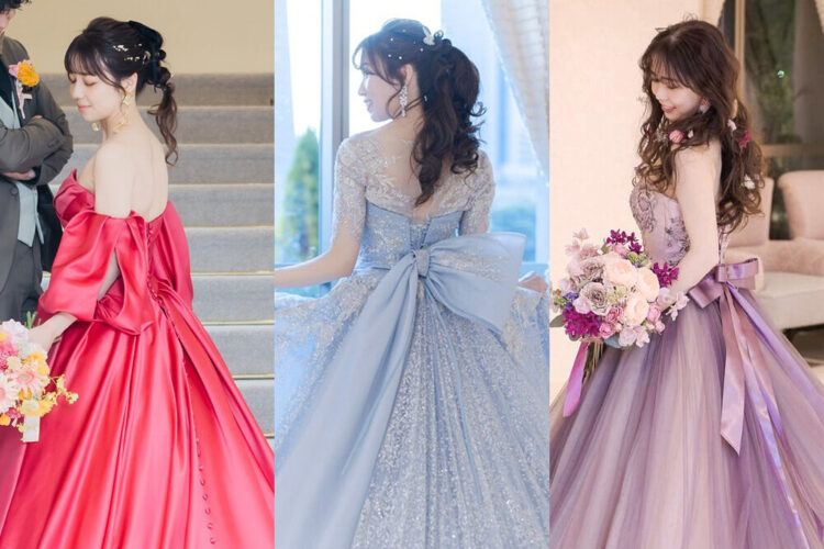 結婚式のカラードレス人気色ランキングTOP７！失敗しないドレス選びのコツは？