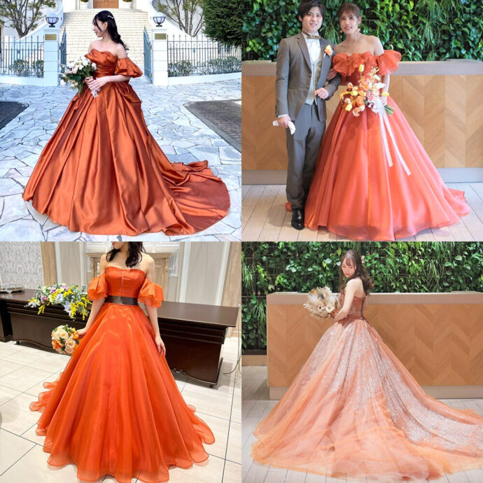 カラードレス人気ランキング（オレンジ）