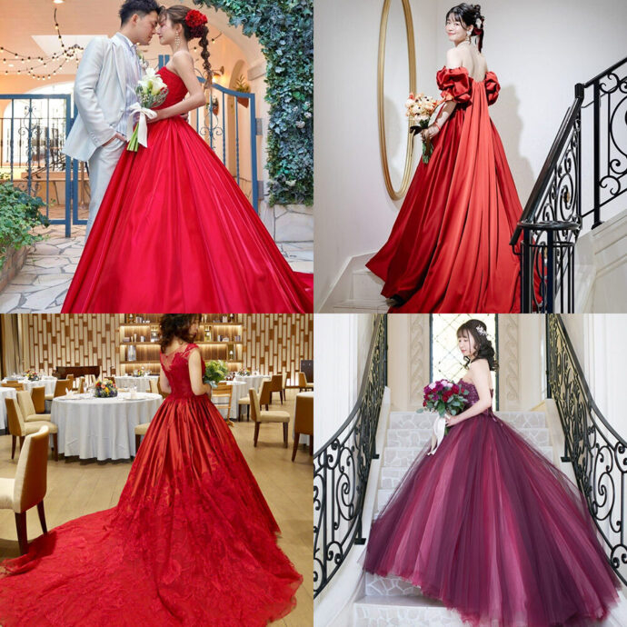 カラードレス人気ランキング（レッド）