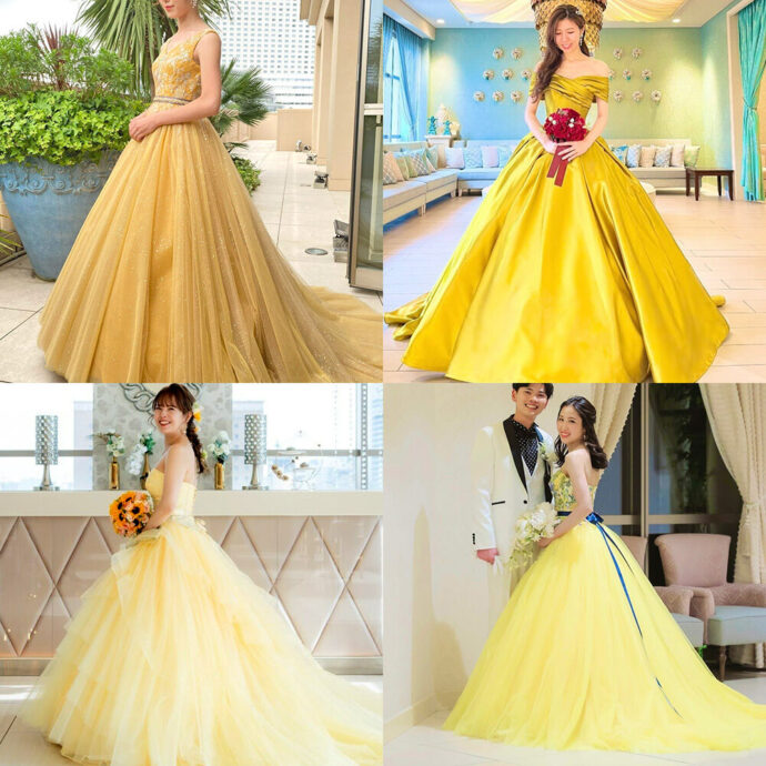 カラードレス人気ランキング（イエロー）