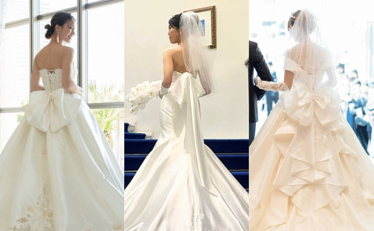 バックリボンが魅力♡後ろ姿まで可愛いウェディングドレス10選【今週のスタスナ  】