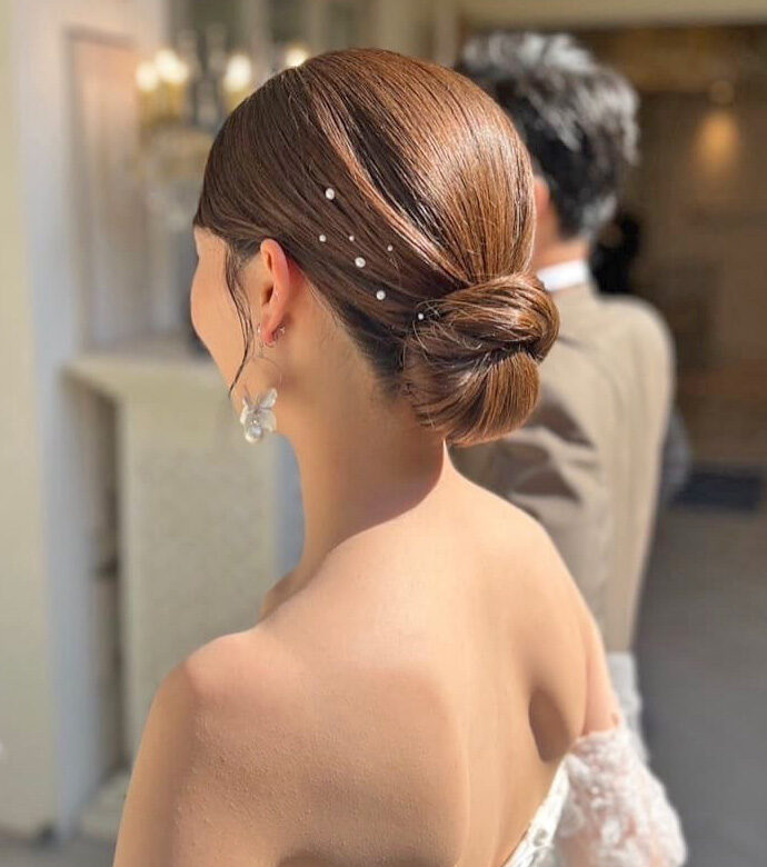 パールシールの花嫁ヘア10選